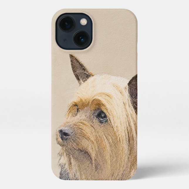 Coque iPhone Peinture Silky Terrier - Cute Original Chien Art (Verso)