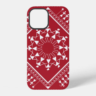 Coque iPhone 12 Peinture tribale indienne. Peinture Warliart, indi