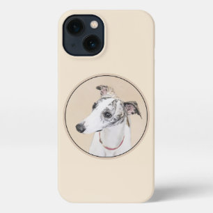 Etui iPhone 13 Peinture Whippet - Jolie art original chien