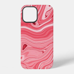 Coque iPhone 12 Peintures colorées de marbrure, patte d'encre de m