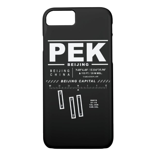 Coque iphone PEK de l'aéroport de Pékin (Dos)