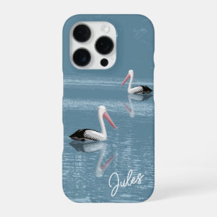 Coque iPhone 16 Pro Pelican Couple Paddle Calm Blue Water ajouter nom