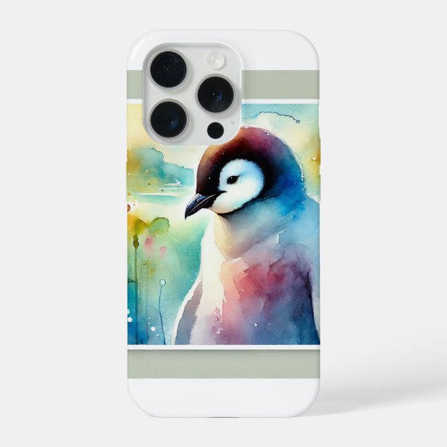 Coque iPhone Penguin Harmony 051124AREF132 - Watercolor (Verso)