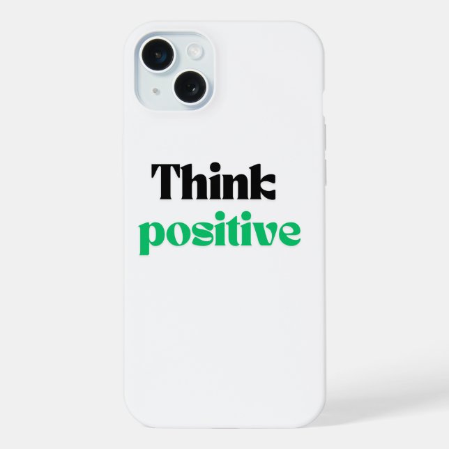 Coque iPhone Penser positif (Verso)