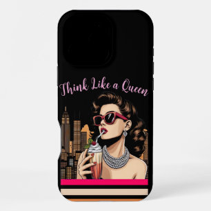 Coque iPhone 16 Pro Max Pensez comme une Reine – Inspirant et Empowering