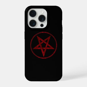 Coque iPhone 15 Pro Pentagramme du Diable Rouge