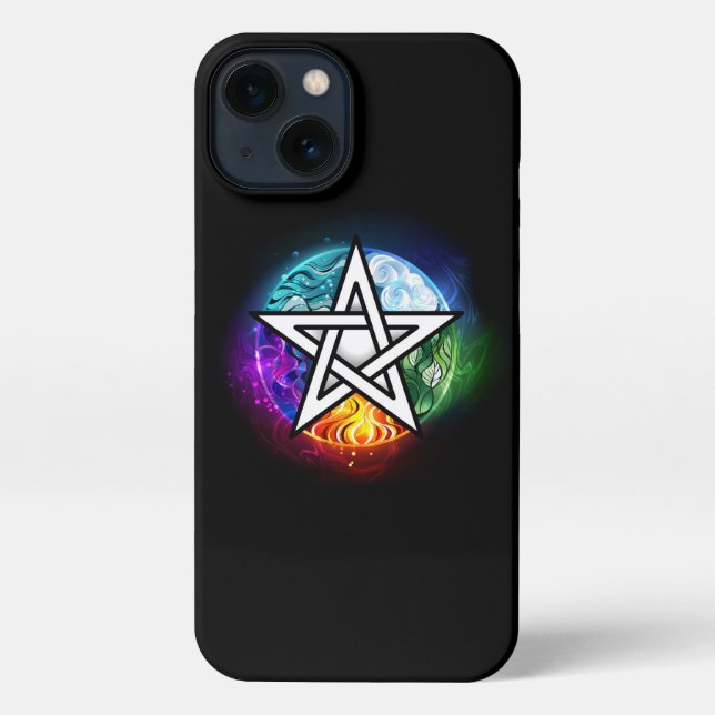 Coque iPhone pentagramme du Wiccan (Verso)