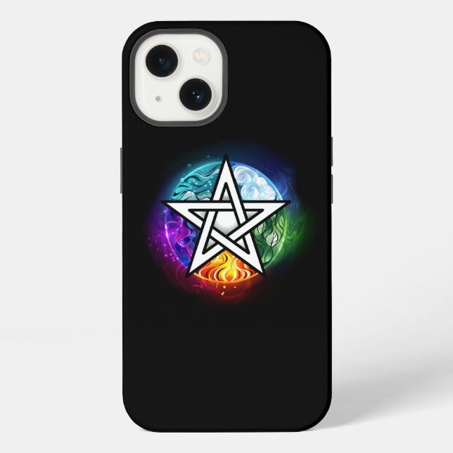 Coque iPhone pentagramme wiccan (Verso)