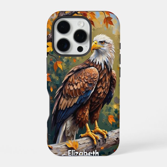 Coque iPhone Perchoir d'aigle, splendeur automnale (Verso)