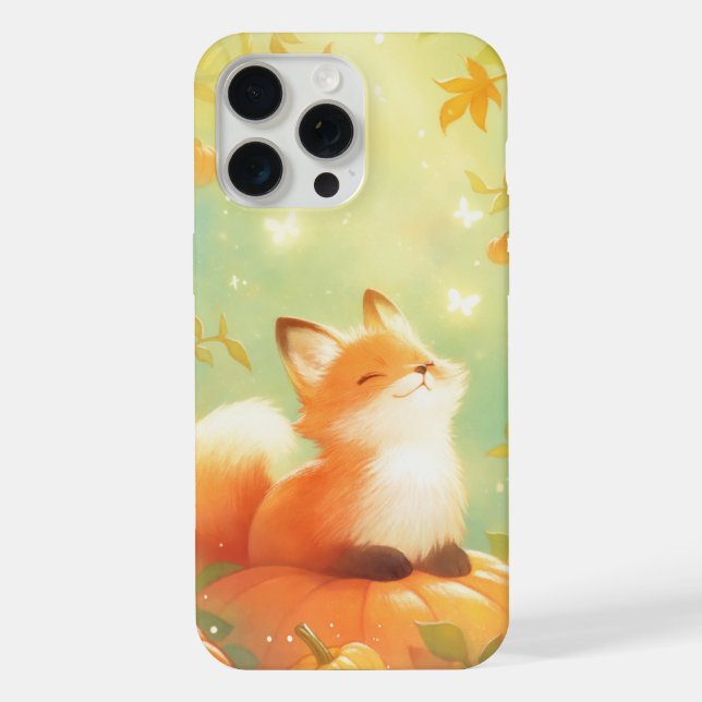 Coque iPhone Perchoir de citrouille de renard (Verso)