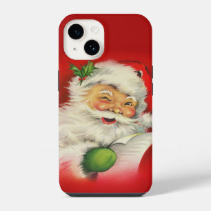 Coque Pour iPhone 14 Père Noël de Noël vintage