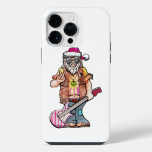 Coque Pour Pour iPhone 14 Pro Max Père Noël hippie