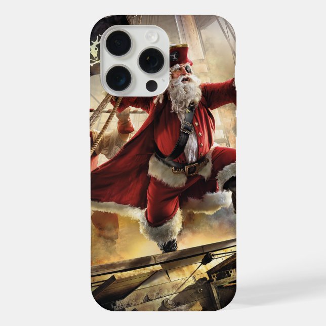 Coque iPhone Père Noël Pirate (Verso)