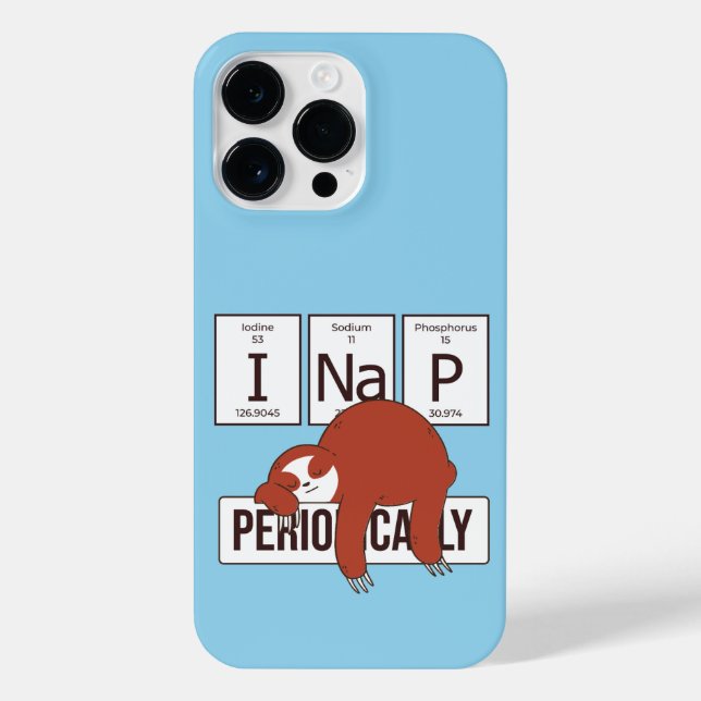 COQUE iPhone PERIODIQUE TABLE SLOTH I NAP PÉRIODIQUEMENT (Verso)