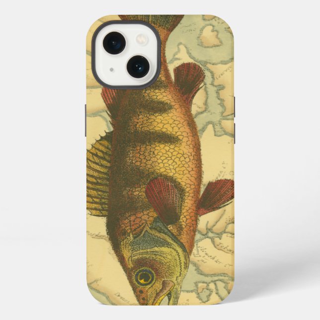 Coque iPhone Perle jaune sur la carte (Verso)