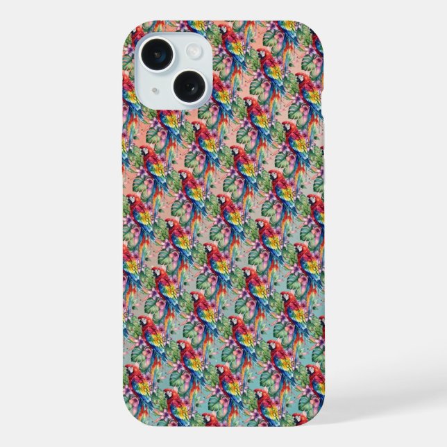 Coque iPhone Perroquet (Verso)