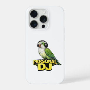Coque iPhone 15 Pro Perroquet Quaker DJ Personnel