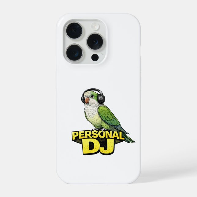 Coque iPhone Perroquet Quaker DJ Personnel (Verso)