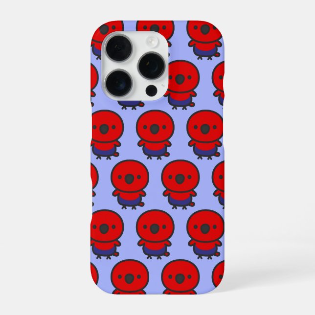 Coque iPhone Perruche éclectique / Femelle (Verso)