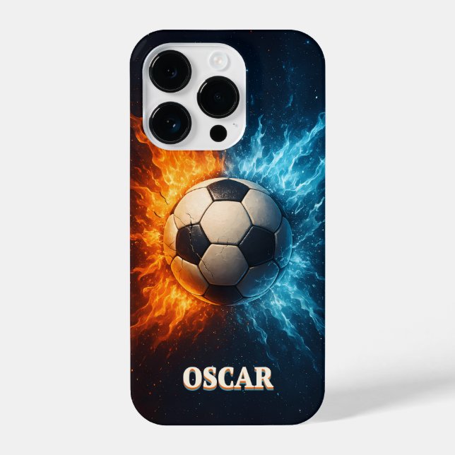 Coque iPhone Personalised Sports/Soccer iPhone 14 Pro Case (Verso)