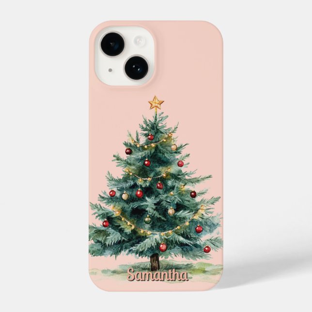 Coque iPhone Personalized aesthetic Christmas Phone Case (Verso)