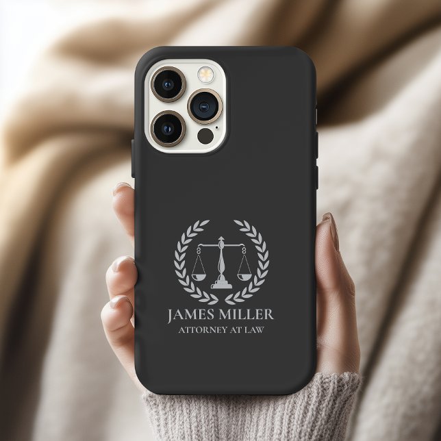 Coque iPhone Personalized Lawyer Phone Case Gift for Attorneys (personalized attorney appreciation gift, lawyer birthday gift phone case, law school graduation gift)