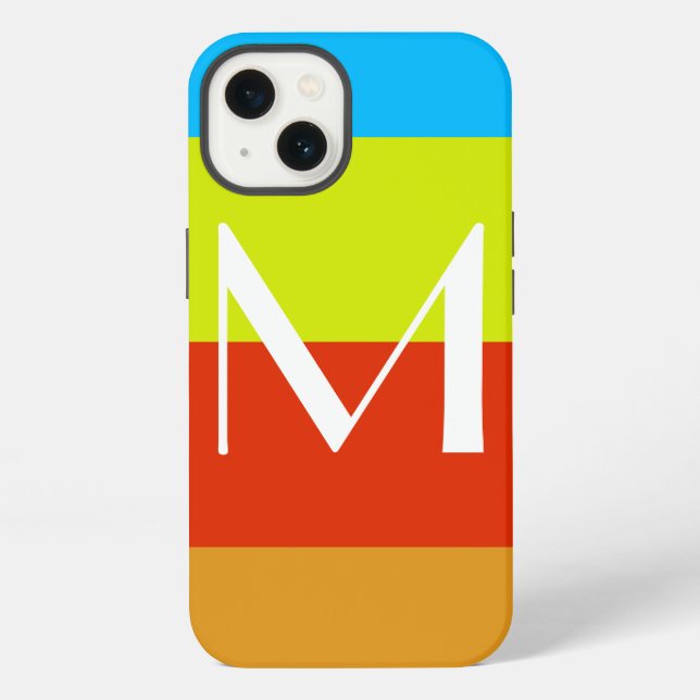 Coque iPhone Personalized Monogram Summer Fun (Verso)