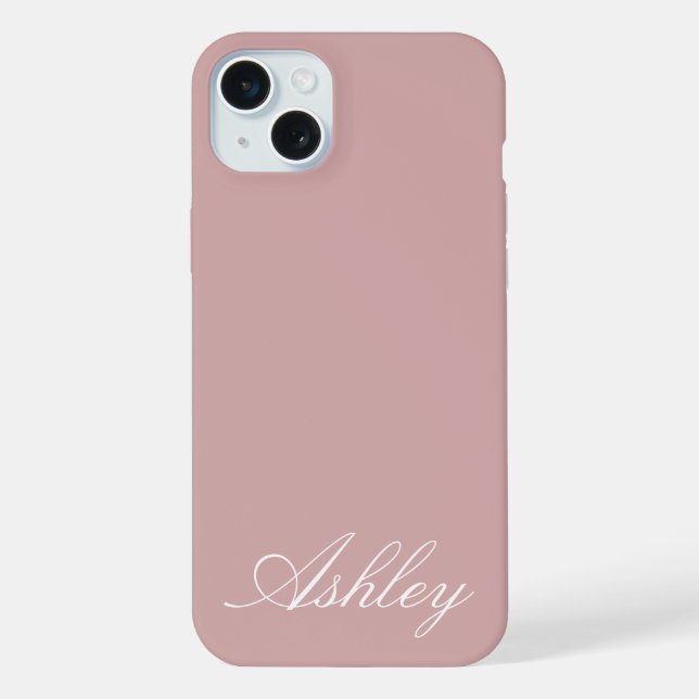 Coque iPhone Personalized Name Stylish Modern Elegant Minimal  (Verso)