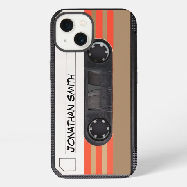 Coque iPhone Personalized Retro Casette 80's (Verso)