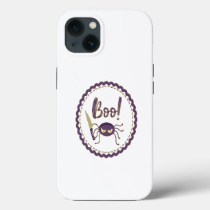 Etui iPhone 13 Personnage d'araignée drôle d'Halloween avec un co