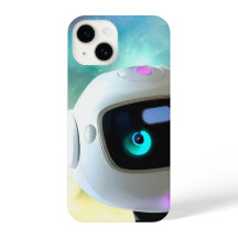 Personnage de Robot Amical Rétro Futuriste