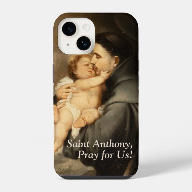 Coque iPhone Personnalisable Saint Anthony (Verso)