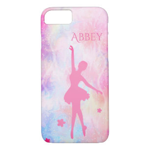 Coque iphone personnalisé Ballerina Pastel Rose