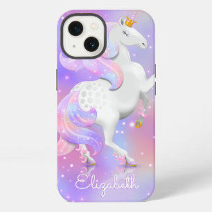 Etui iPhone 13 Personnalisé Coque-Mate de licorne rose magique