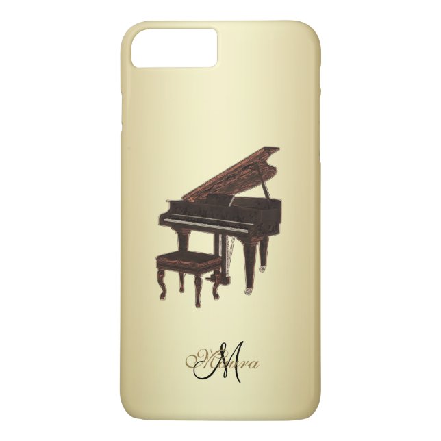 Coque iphone personnalisé de musique de piano à (Dos)