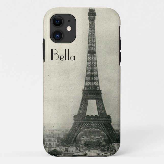 Coque iphone personnalisé de Paris de Tour Eiffel (Dos)