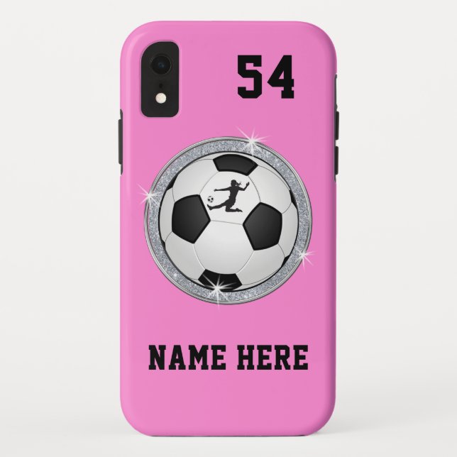 Coque iphone personnalisé du football, plus ancien (Dos)