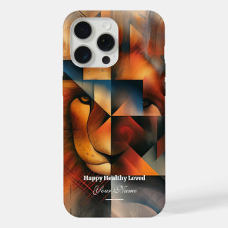 Coque iPhone 15 Pro Max Personnalisé : Étui Majestic Lion pour iPhone 15 P