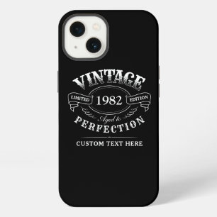 Etui iPhone 13 Personnalisé Noir Vintage Vieilli à la Perfection
