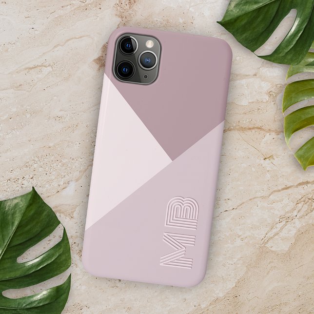 Coque iPhone Personnalisé Pastel Dusty Rose Mauve Blush Rose (Créateur téléchargé)