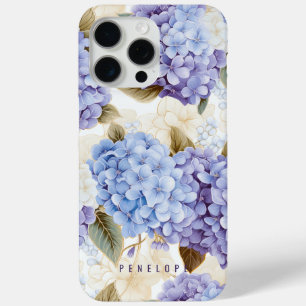 Coque iphone personnalisé Purple Blue hydrangea