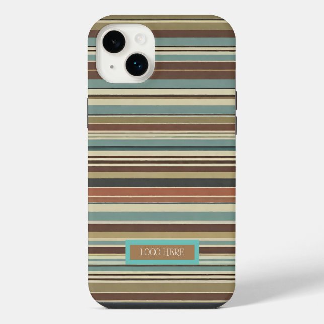 Coque iPhone Personnalisé rayé (Verso)