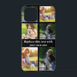 Coque iPhone 12 Pro Personnaliser le collage photo et le texte Coque-M<br><div class="desc">photocollage et texte</div>