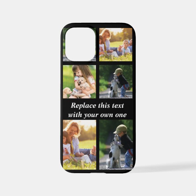 Coque iPhone Personnaliser le collage photo et le texte Coque-M (Verso)