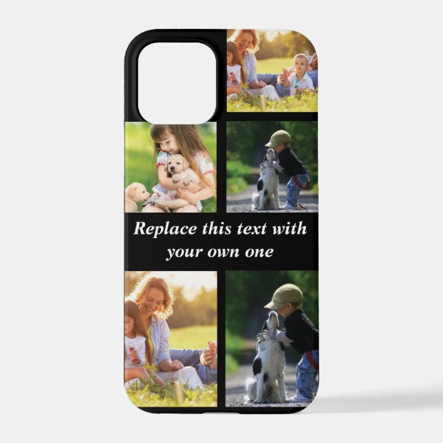 Coque iPhone Personnaliser le collage photo et le texte Coque-M (Verso)