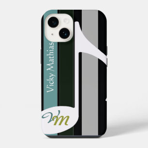Coque Pour iPhone 14 personnaliser les bandes de notes musicales