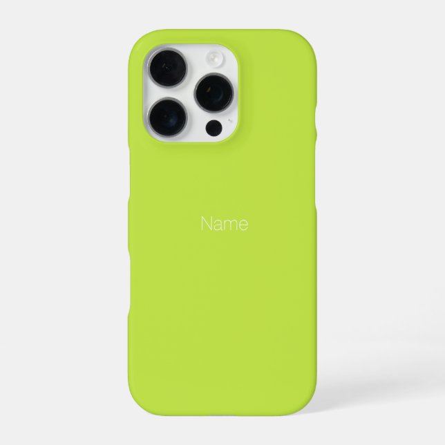 Coque iPhone Personnaliser personnaliser monogramme NOM vert ci (Verso)