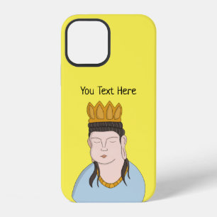 Coque iPhone 12 Personnalisez votre texte Bouddha