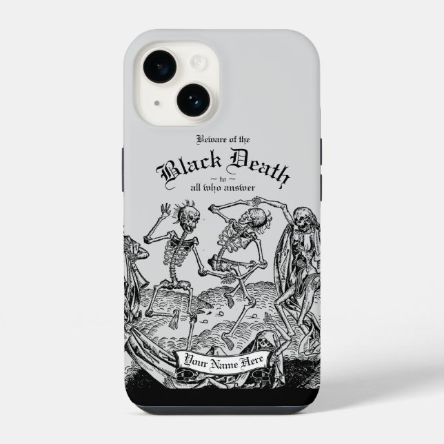 Coque iPhone Peste noire (Verso)