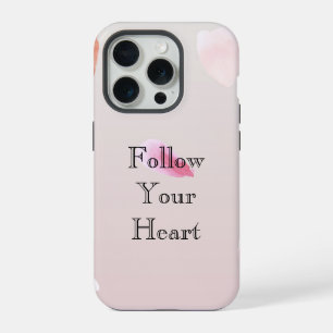 Coque iPhone 15 Pro Pétales de rose romantiques